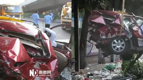 广州海珠区车祸