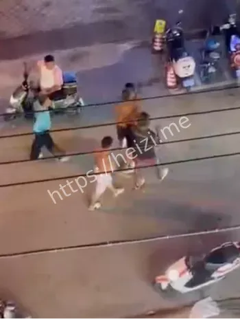 渔村醉汉大打出手